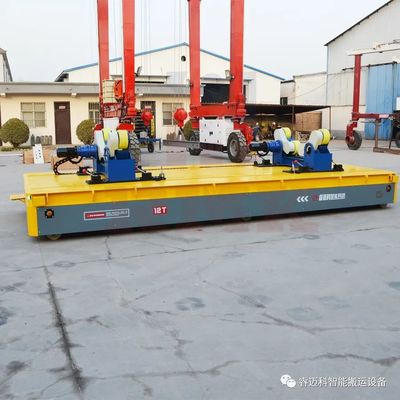 縱橫全向移動無軌搬運(yùn)車--12噸滾輪架舵輪系統(tǒng)無軌車